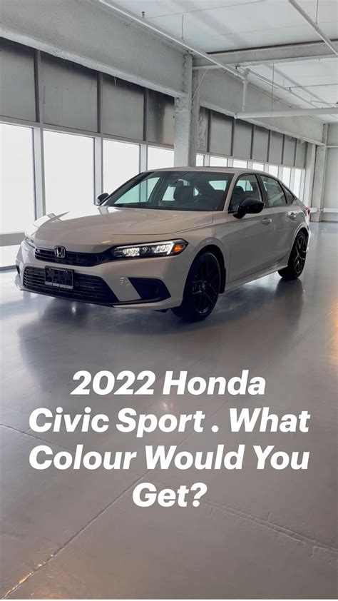 2022 Honda Civic Sport . What Colour Would You Get? | Honda civic ...