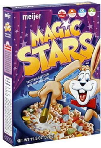 Meijer Magic Stars Cereal - 11.5 oz, Nutrition Information | Innit