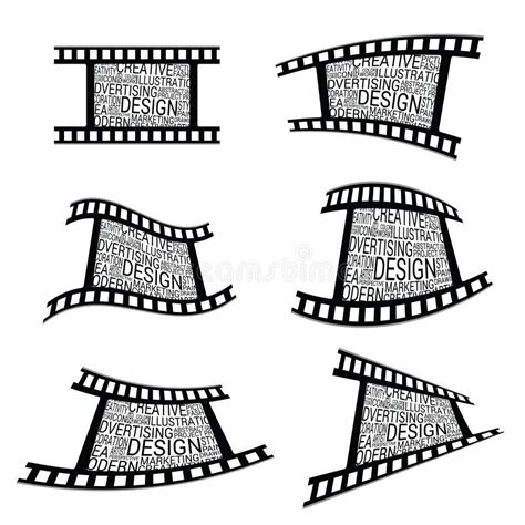 Film Tape Art Design Vector Stock Vector - Illustration of digital ...