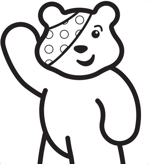 Cartoons Pudsey Bear Coloring Pages - Randy Kauffman's Coloring Pages