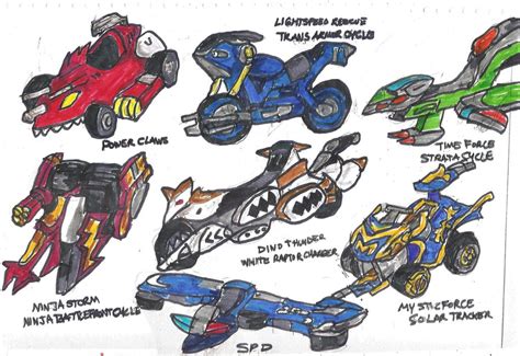 Power Rangers Vehicles 1 by LavenderRanger on DeviantArt