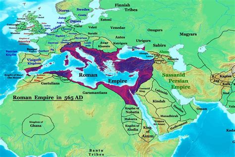 Byzantium Map Byzantine Empire