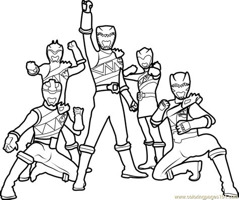 Power Rangers Dino Charge Coloring Page for Kids - Free Power Rangers Printable Coloring Pages ...