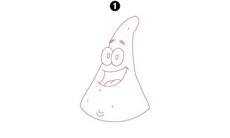 Patrick Star Drawing - A Step By Step Tutorial - Cool Drawing Idea