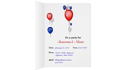 Patriotic Red White & Blue Card | Zazzle