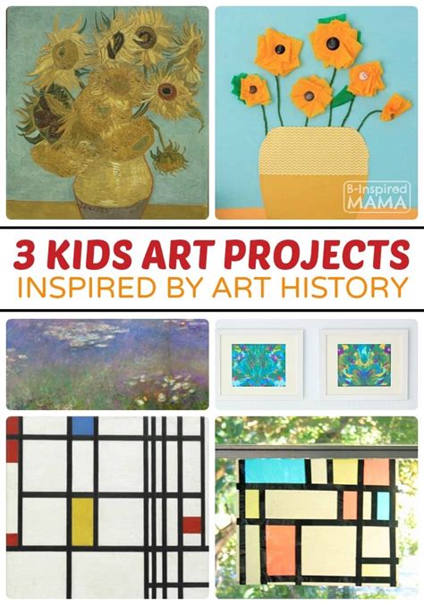 3 Awesome Kids Art Projects Inspired by Art History