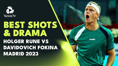 Great Shots and Intense Drama: Rune vs Davidovich Fokina Highlights ...