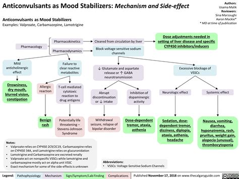 Anticonvulsants as Mood Stabilizers: Mechanism and Side-effect ...