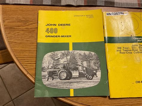 John Deere Owners Manuals BigIron Auctions