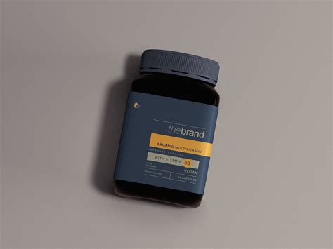 Vitamin Bottle Mockup