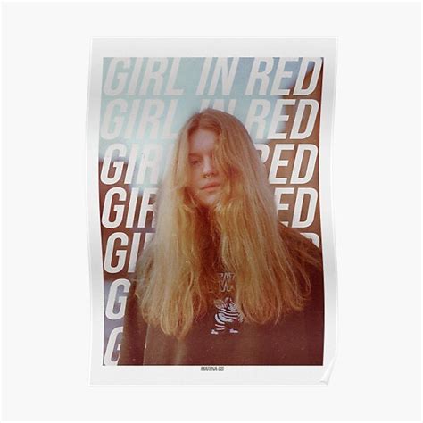 "Girl in red" Poster for Sale by marinagb | Redbubble