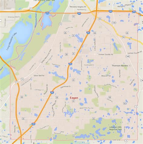 Eagan Minnesota Map - United States