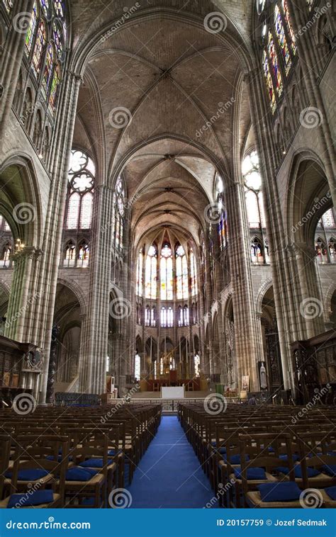 Paris - Interior Of Saint Denis Cathedral Royalty Free Stock Images ...