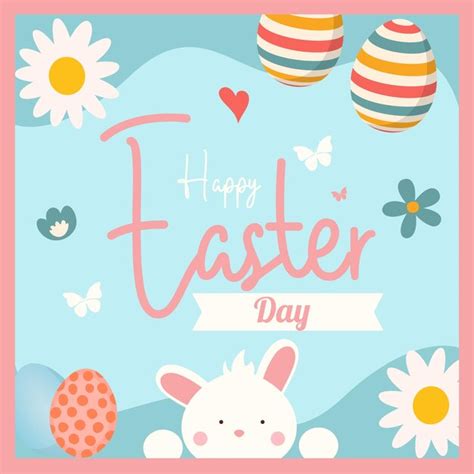 Premium Vector | Easter card with eggs