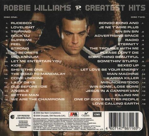 Robbie williams greatest hits 2cd 2016 :: anoustephos