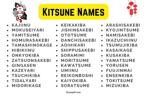 75+ Best Kitsune Names For The Mystique Of Japanese Folklore