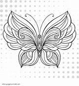 Butterfly Coloring Pages Printables sketch template