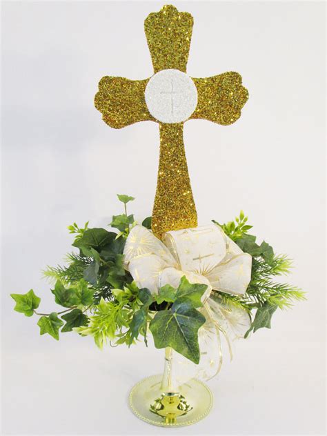 1st Communion Table Centerpiece – Designs by Ginny