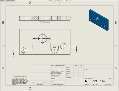 Solidworks Section View In Drawing