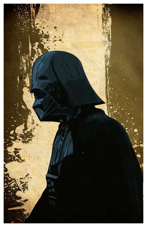 Vintage Star Wars Darth Vader Art Poster - Etsy