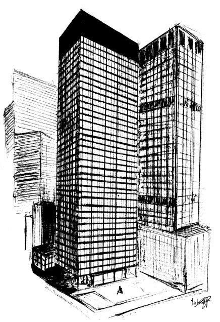 Seagram Building, arquitectos Mies Van der Rohe y Philip Johnson