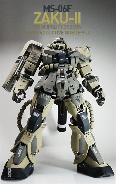 PG 1/60 MS-06F Zaku II - Customized Build | Custom gundam, Gundam mobile suit, Gundam model