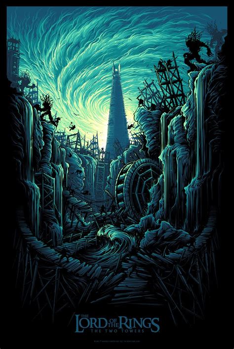 Dan Mumford Lord of the Rings Two Towers Poster Release | Middle earth art, Lord of the rings ...