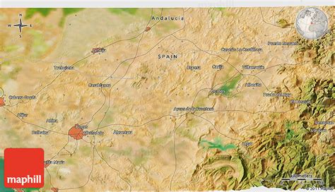 Satellite 3D Map of Villamartín