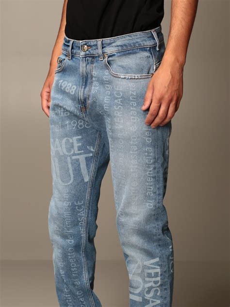 Versace Jeans Couture jeans with all over logo | Jeans Versace Jeans Couture Men Denim | Jeans ...