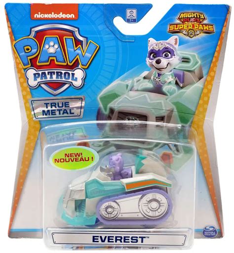 Paw Patrol Mighty Pups Super Paws True Metal Everest Diecast Car [Mighty Pups Super Paws, Loose ...