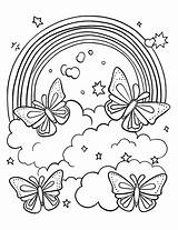 50 Rainbow Coloring Pages Cute Printable Sheets sketch template