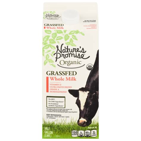 Save on Nature's Promise Organic Whole Milk Grass-fed Order Online Delivery | Stop & Shop