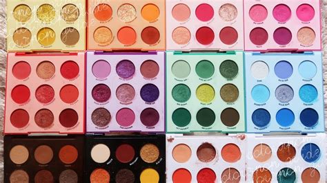 COLOURPOP GUIDE ⋆ 9 PAN EYESHADOW PALETTES - YouTube