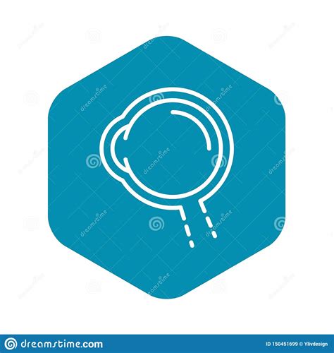 Eyeball Icon, Outline Style Stock Vector - Illustration of doctor, closed: 150451699