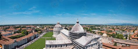 Aerial view of Campo dei Miracoli from Leaning tower of - stock photo 66910 | Crushpixel