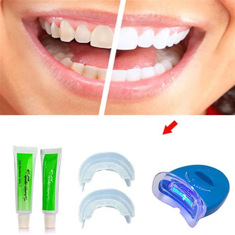 Bright Smile New Professional Home Dental White Teeth Whitening with LED Light For men women ...