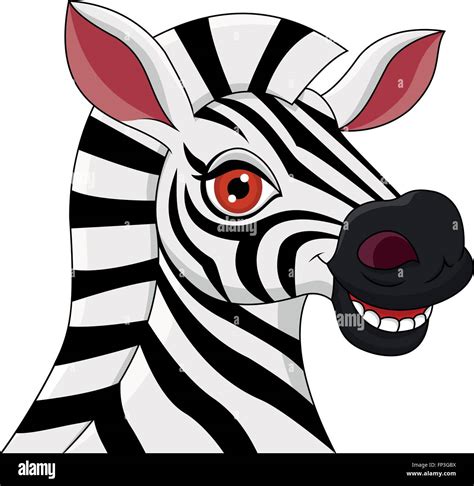 Smiling zebra head cartoon Stock Vector Image & Art - Alamy