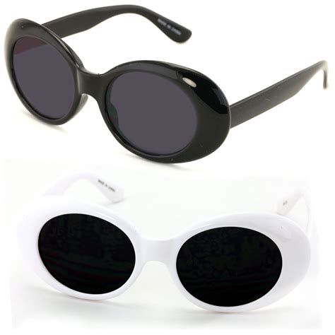 Classic Mens Vintage Keyhole Horned Rim Plastic Retro Round Sunglasses ...