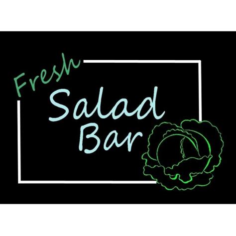 Gagne 1118- Salad Bar LED Lit Sign with Salad Bar Logo - Walmart.com ...