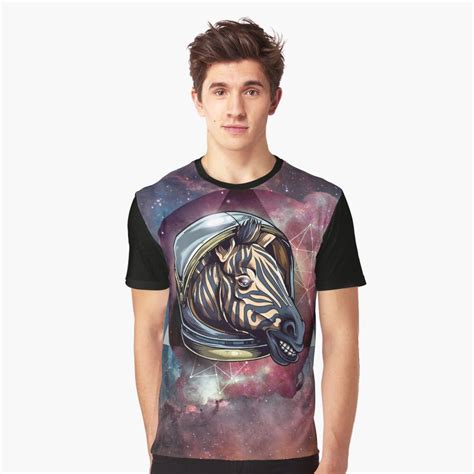 Cosmic Zebra and Galaxy Graphic T-Shirt by Erika Kaisersot | Female models, Mens graphic t ...