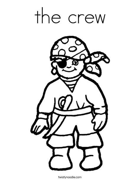 the crew Coloring Page - Twisty Noodle