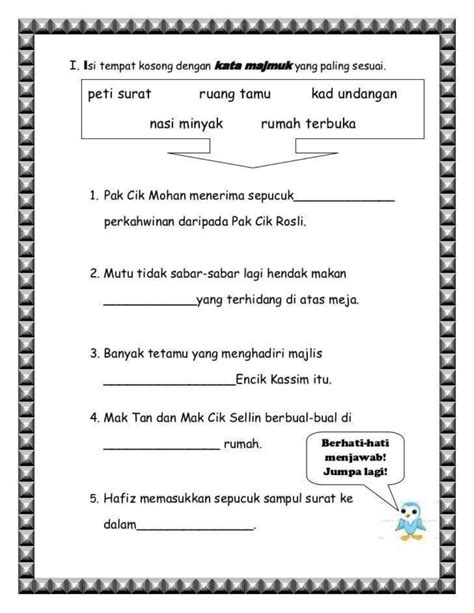 Latihan Kata Majmuk Tahun 3 Cuitan Dokter - Riset