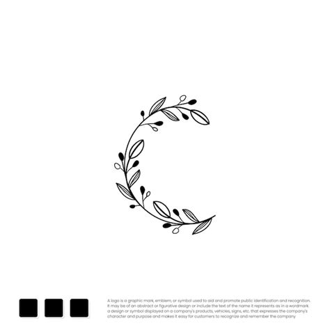 Premium Vector | Floral circle vector logo