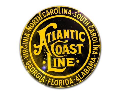 Atlantic Coast Line Railroad Sign - Etsy