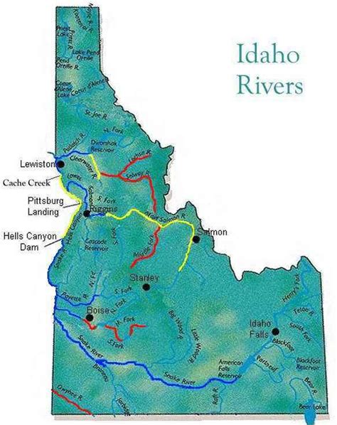 WWA Idaho Rivers Access Map