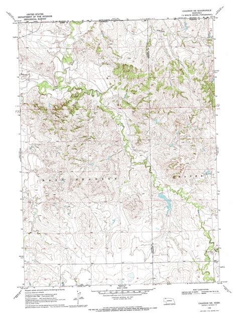 Chadron Ne topographic map 1:24,000 scale, Nebraska