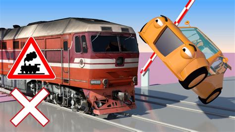 VIDS for KIDS in 3d (HD) - Train, Cars and Railroad Crossings Crashes 1 - AApV - YouTube