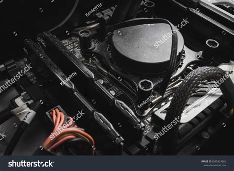 Close Aio Watercooling System Installed On Stock Photo (Edit Now ...