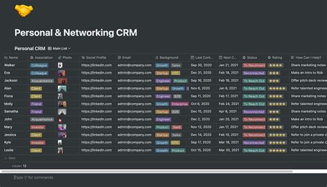 Notion Crm Template Free