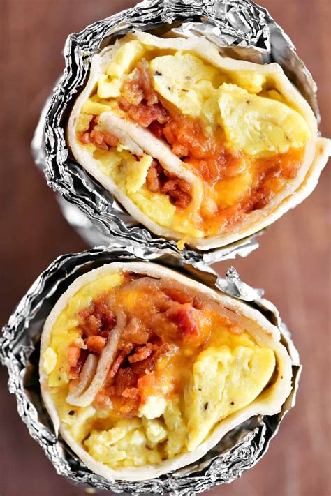 Bacon Egg and Cheese Breakfast Burritos - The Gunny Sack